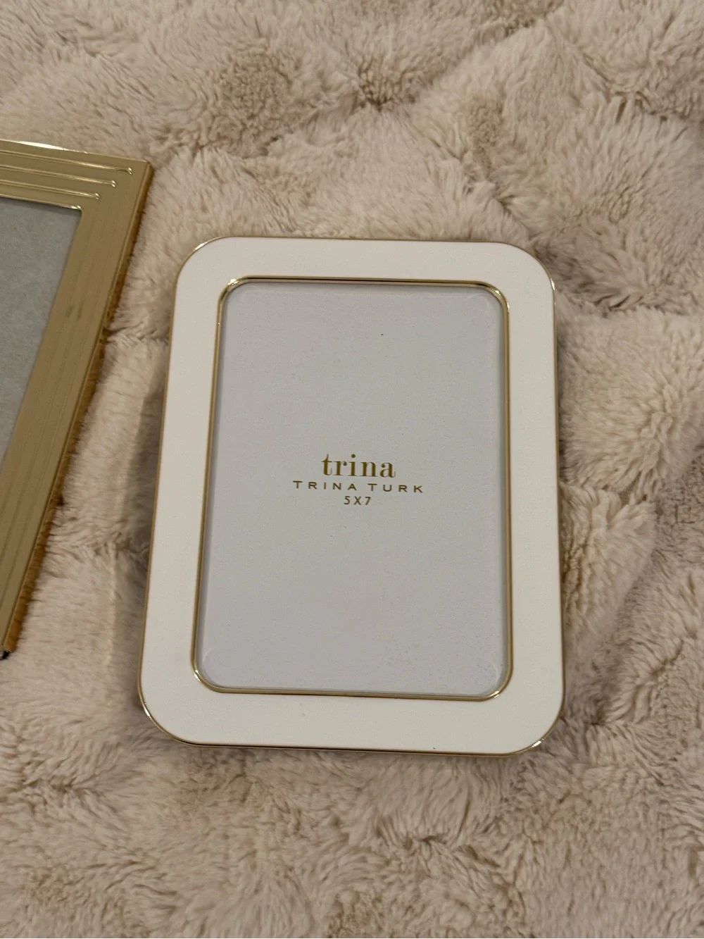 White and Gold Photo Frame Duo